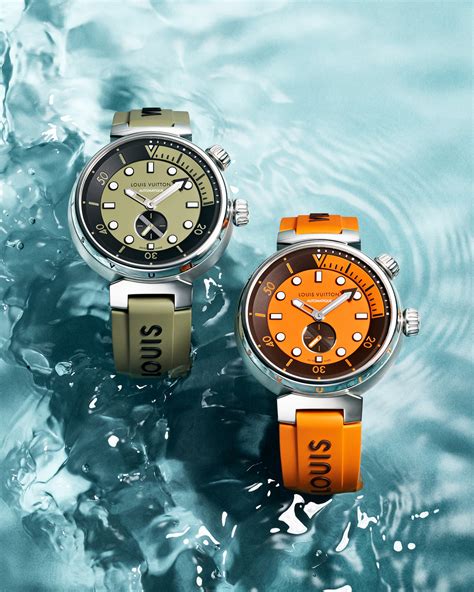 tambourine louis vuitton|Louis Vuitton tambour street diver.